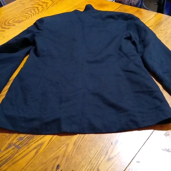 FRENCH CONNECTION 8 Women BLAZER JACKET Used Preowned Work Casual BLACK - Picture 3 of 11